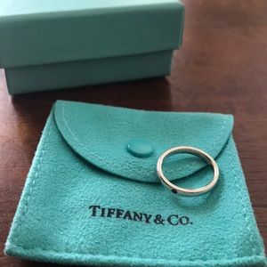 Tiffany & Co. ruby sterling size ring